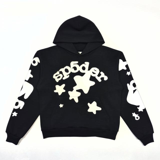 1:1 TOP Quality Reflective Big Star Print Hoodie & Pants Set