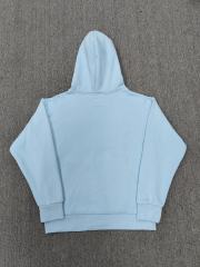 [On Sale] Sp*der Baby Blue Chenille Patch Spider Web Zip Up Hoodie