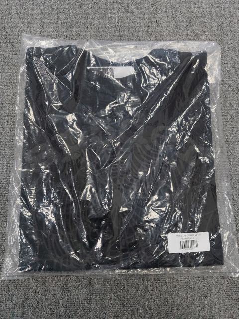 1:1 Top Quality Black Dark Grey Tone Spider Web Short Sleeve T-Shirt