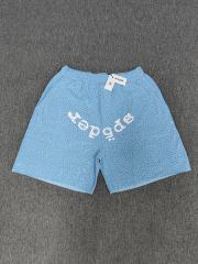 Blue All Over Mini Rhinestone Shorts