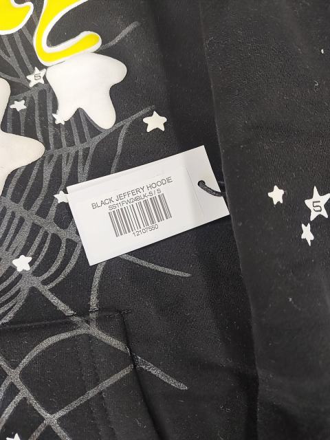 [On Sale] Sp*der Black Yellow Jeffery White Star Spider Web Pullover Hoodie