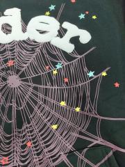 [On Sale] Sp*der Black White Chenille Multi-Color Star Spider Web Pullover Hoodie