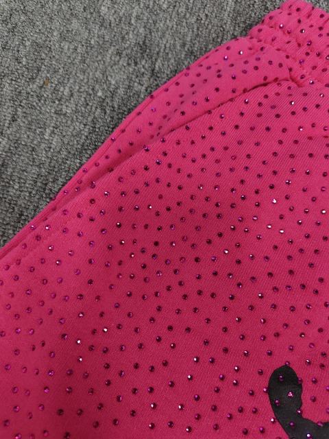 Pink All Over VVS Rhinestone Shorts