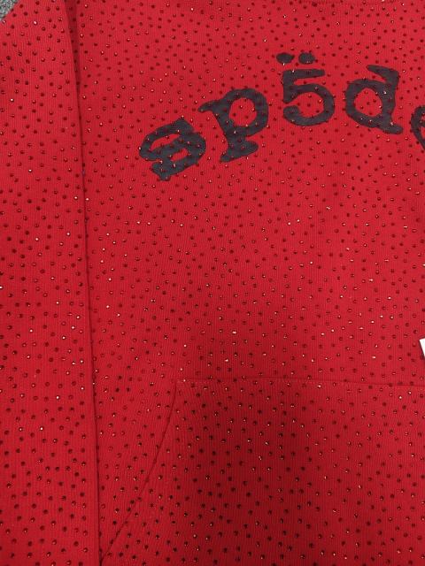 [On Sale] Sp*der All Over VVS Rhinestone Pullover Hoodie