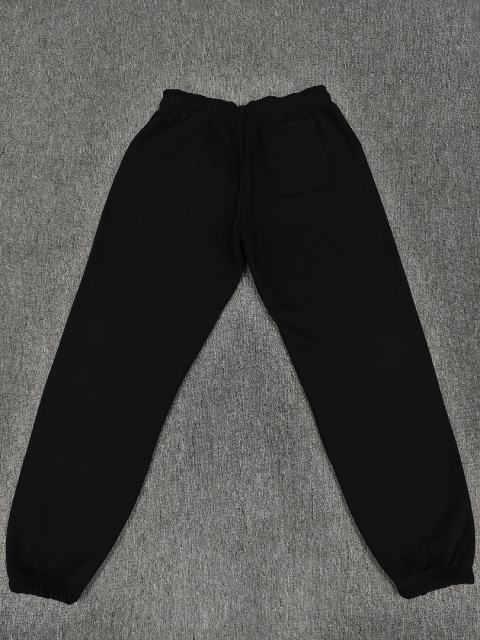 [ON SALE] Black White Chenille Multi-Color Star Jogger Sweat Pants