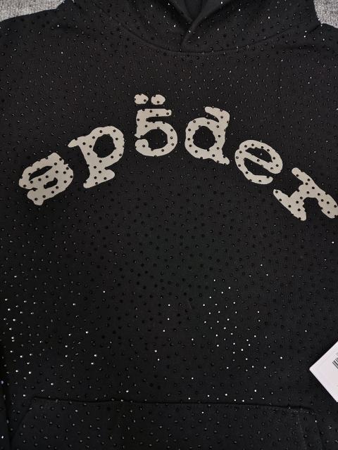 [On Sale] Sp*der All Over VVS Rhinestone Pullover Hoodie