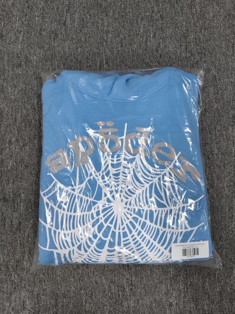 [On Sale] Sp*der Light Blue White Spider Web Pullover Hoodie