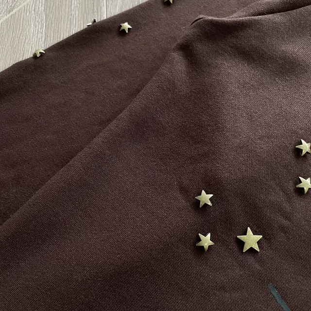 1:1 Quality Spider Worldwide Rodeo Brown Hoodie