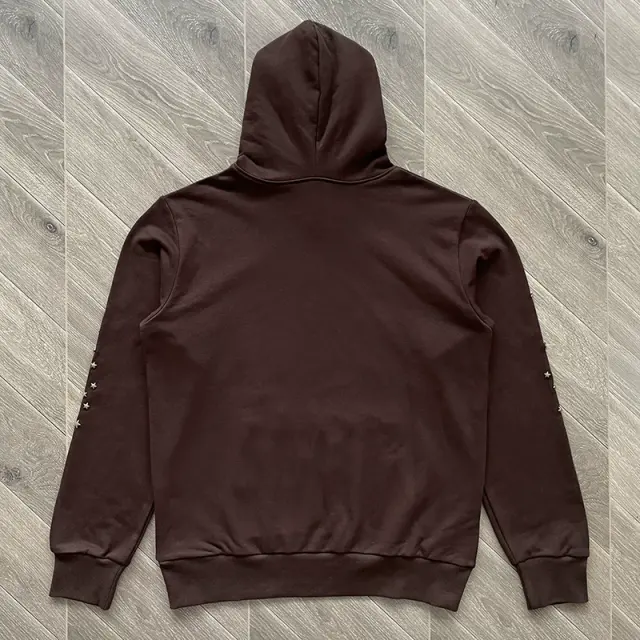 1:1 Quality Spider Worldwide Rodeo Brown Hoodie