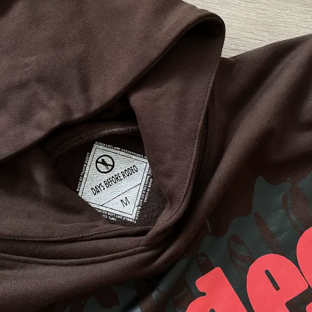 1:1 Quality Spider Worldwide Rodeo Brown Hoodie