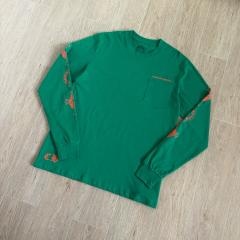 1:1 Quality CH Red Horseshoe Floral Print Long Sleeve Tee