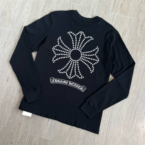 1:1 Quality CH Star‑Pattern Cross Print Long Sleeve Tee