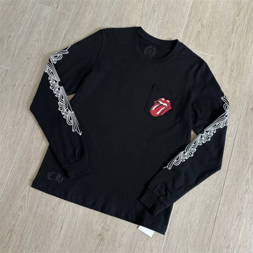1:1 Quality CH x Rolling Stones Horseshoe Long Sleeve T‑Shirt