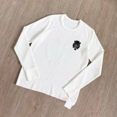 1:1 Quality CH Dagger Floral Waffle Knit Long Sleeve Tee
