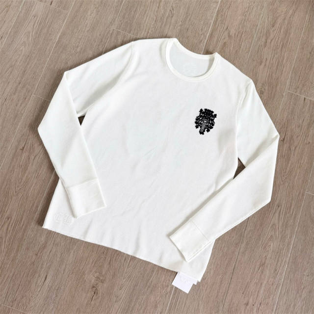1:1 Quality CH Dagger Floral Waffle Knit Long Sleeve Tee