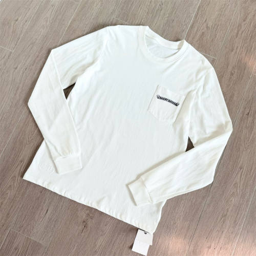1:1 Quality CH Star‑Pattern Cross Print Long Sleeve Tee