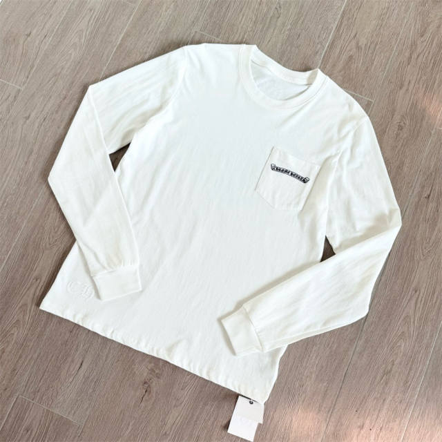 1:1 Quality CH Star‑Pattern Cross Print Long Sleeve Tee