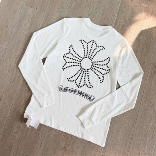 1:1 Quality CH Star‑Pattern Cross Print Long Sleeve Tee