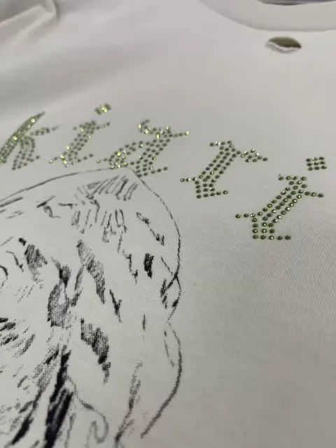 Paly Hollywood x Offset Rhinestone Graphic Tee