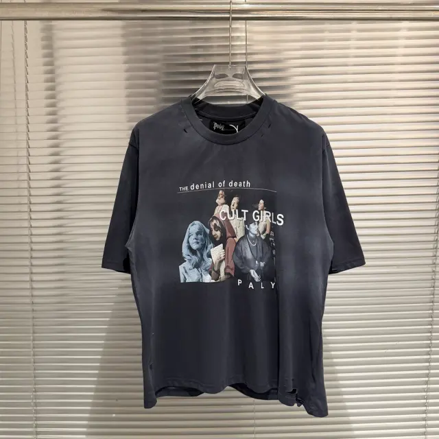 Paly Hollywood Vintage Distressed Graphic Tee
