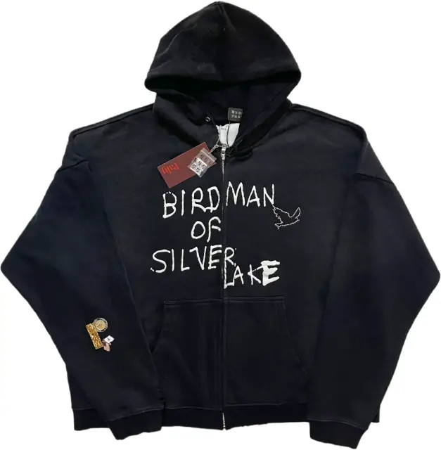 Paly Hollywood Letter Print Zip Hoodie