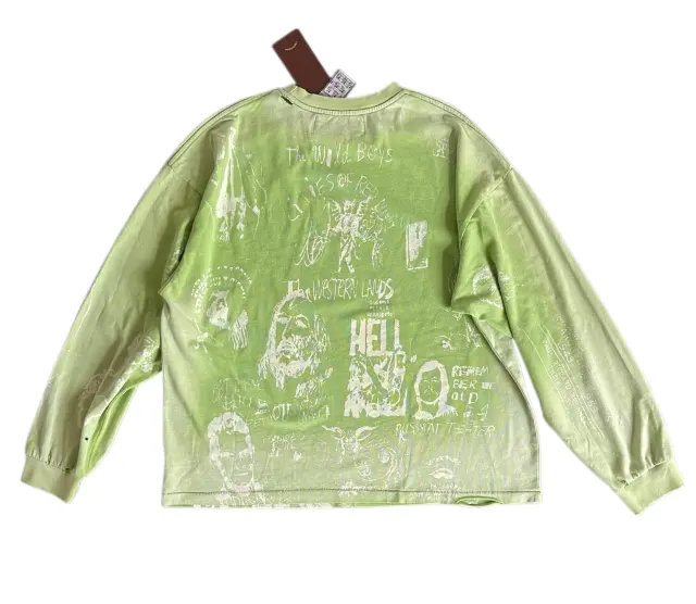 Paly Hollywood Rolling Stones Embroidered Long Sleeve Tee