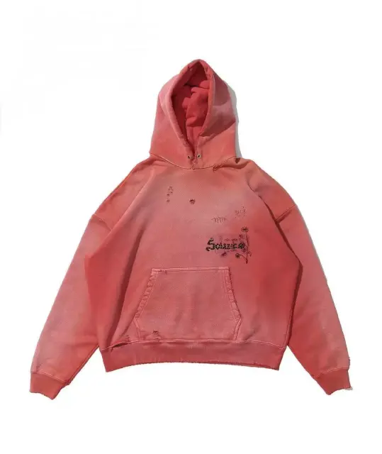Paly Hollywood Distressed Graphic Pullover Hoodie