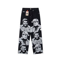 Asaali OG Black Cartel Baggy Denim Pants