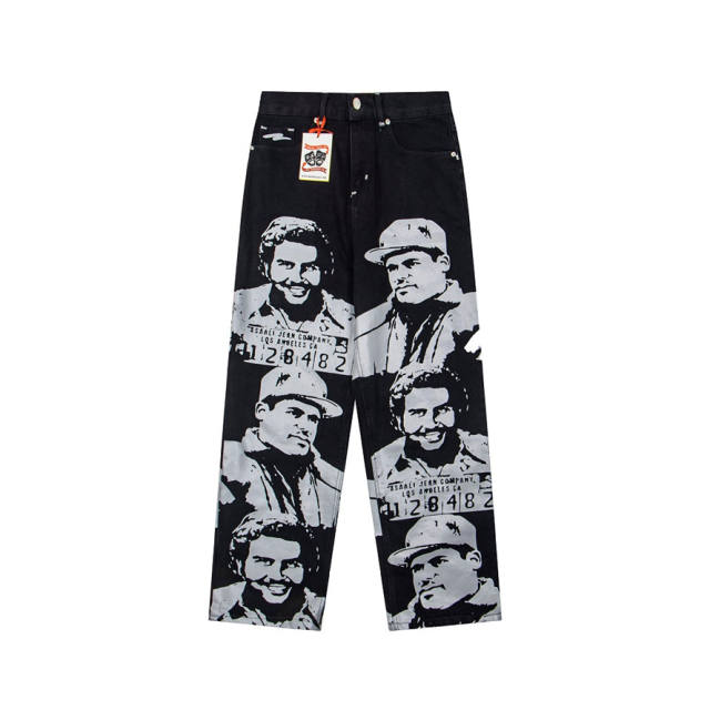 Asaali OG Black Cartel Baggy Denim Pants