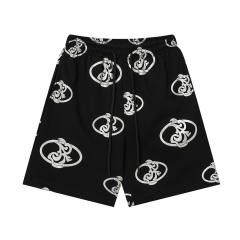 ASAALI All‑Over Ornate Print Sweat Shorts