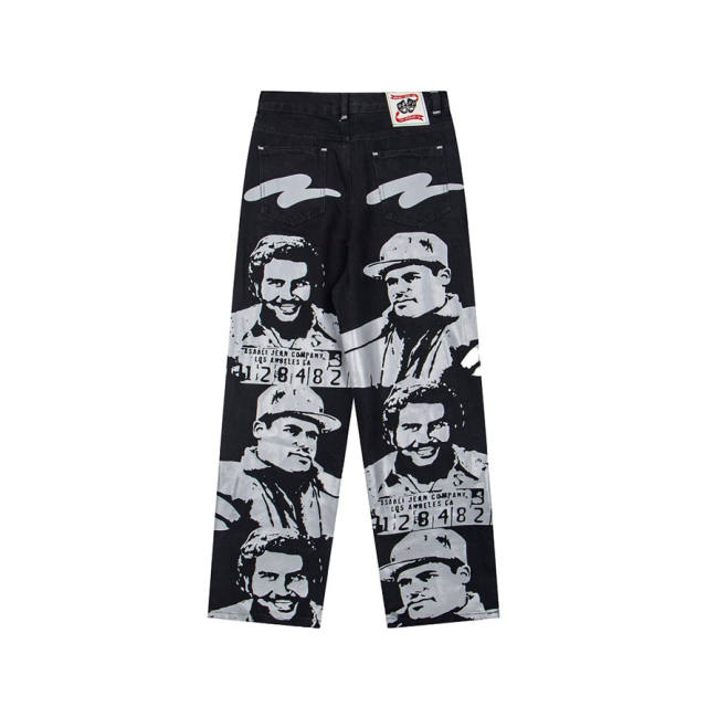 Asaali OG Black Cartel Baggy Denim Pants