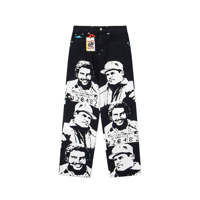 Asaali OG Black Cartel Baggy Denim Pants