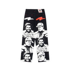 Asaali OG Black Cartel Baggy Denim Pants