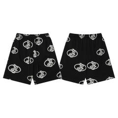 ASAALI All‑Over Ornate Print Sweat Shorts