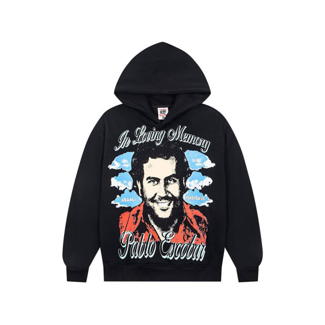 Asaali Pablo Escobar In Loving Memory Graphic Hoodie