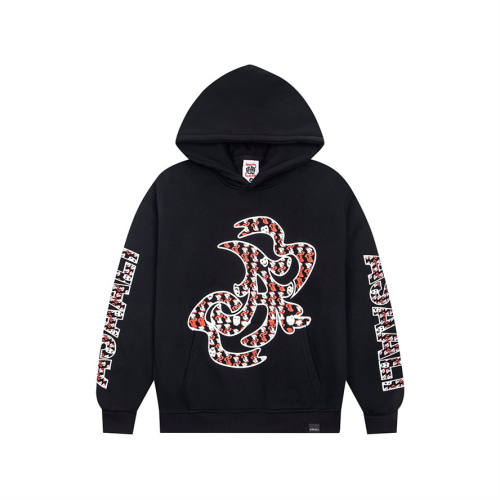 Asaali Snake Pattern Graphic Pullover Hoodie
