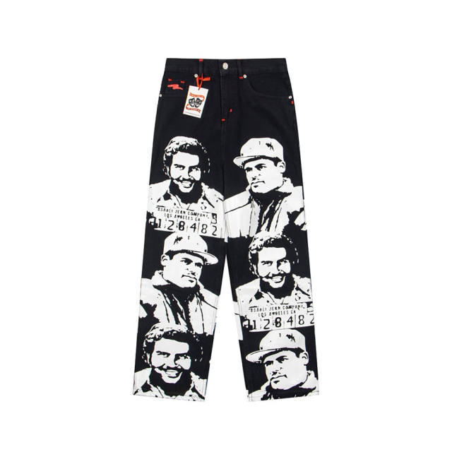 Asaali OG Black Cartel Baggy Denim Pants