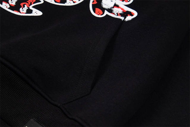 Asaali Snake Pattern Graphic Pullover Hoodie