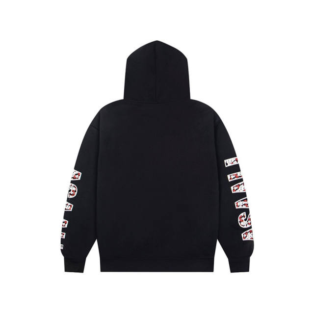 Asaali Snake Pattern Graphic Pullover Hoodie