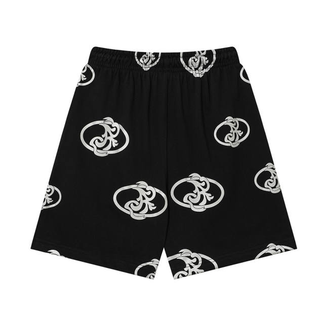 ASAALI All‑Over Ornate Print Sweat Shorts
