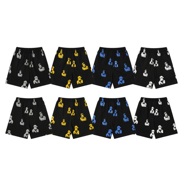 ASAALI All‑Over Print Graphic Sweat Shorts