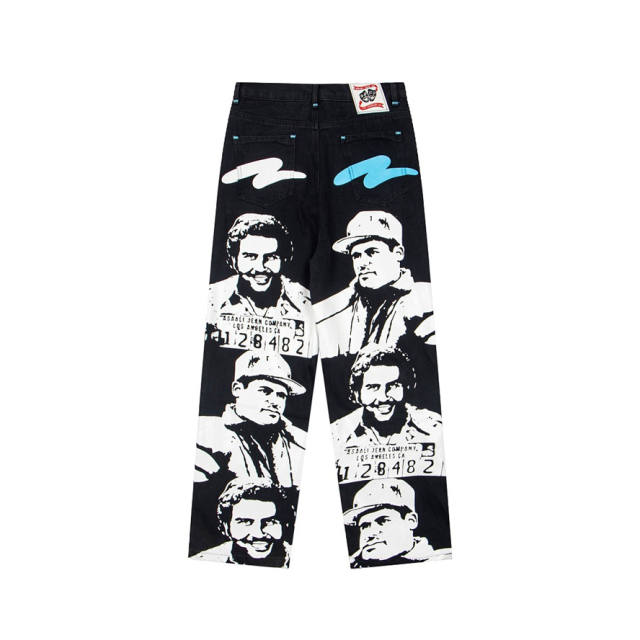 Asaali OG Black Cartel Baggy Denim Pants