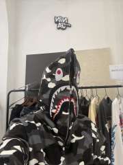 [Best Quality] 1:1 Bape Full City Camo Shark Hoodie glow in the dark