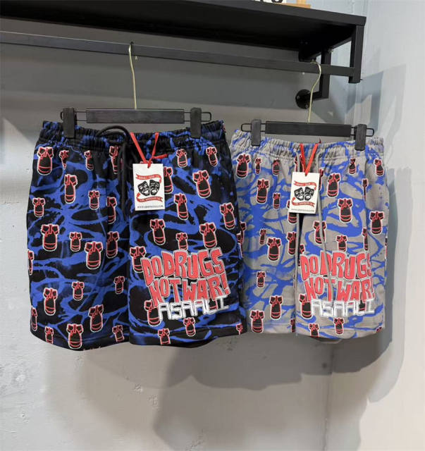 ASAALI All‑Over Bomb Graphic Print Sweat Shorts