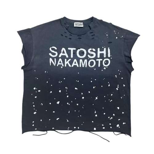 Satoshi White Spot Holes Tank Top