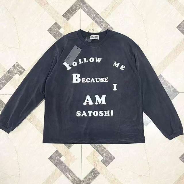 Satoshi Follow Me Long Sleeve Black