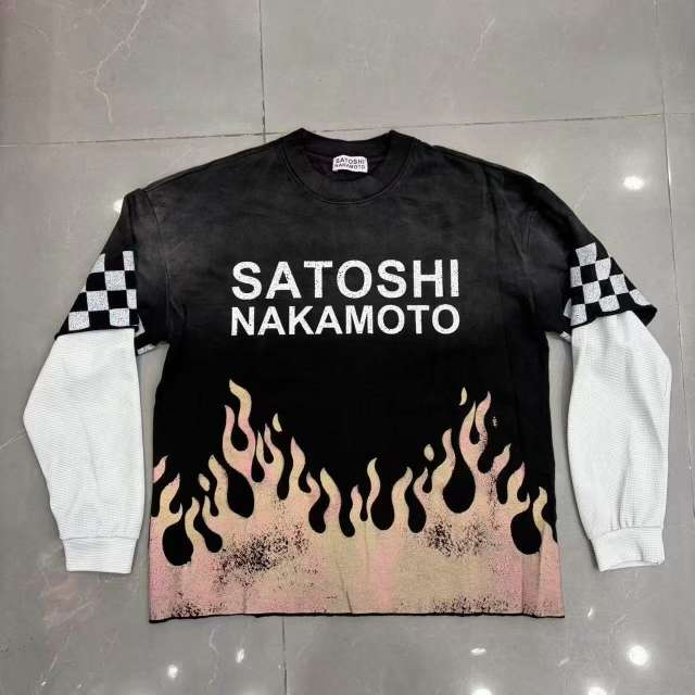 Satoshi Fire Printing Long Sleeve