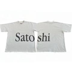 Satoshi Big Letters Shirt White