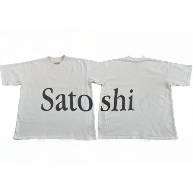 Satoshi Big Letters Shirt White