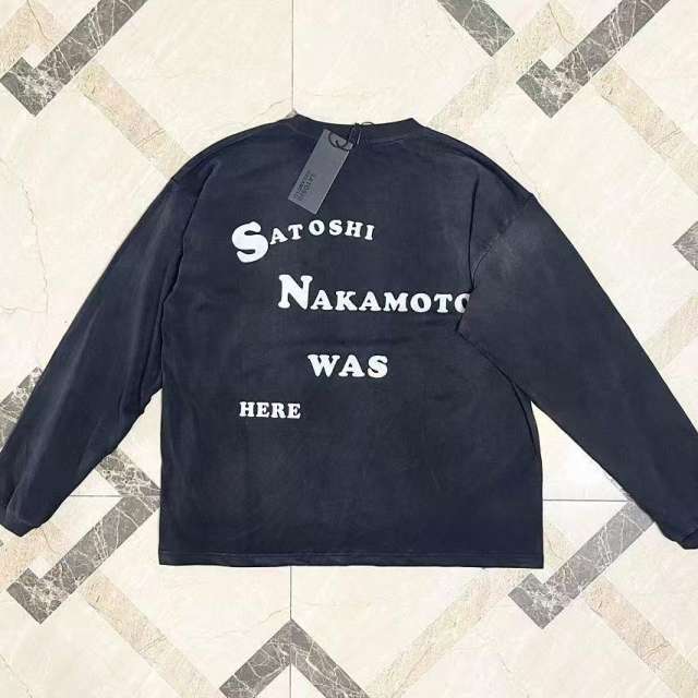 Satoshi Follow Me Long Sleeve Black